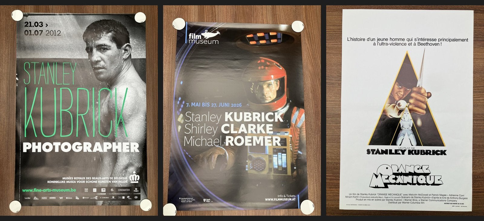 3 affiches originales de Stanley Kubrick, Enlèvement, Comme neuf, Film