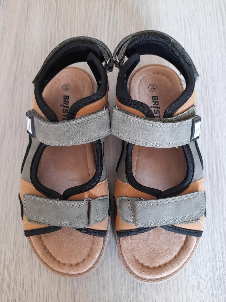 Kaki/bruine sandalen Bristol 35 (nieuwstaat), Jongen of Meisje, Overige typen, Nieuw, Ophalen of Verzenden