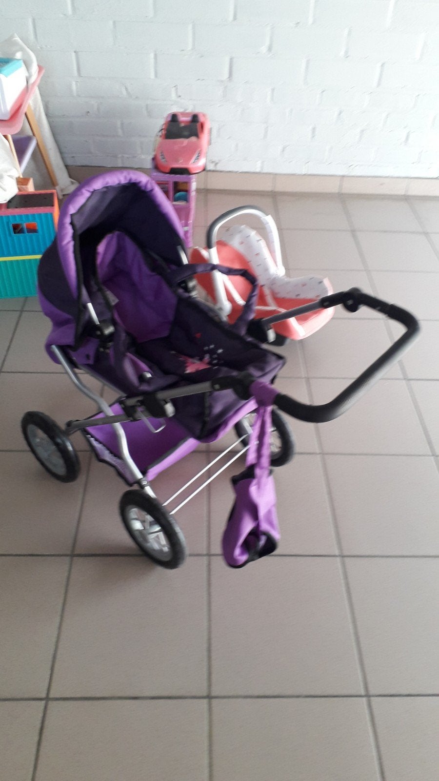 poppenwagen + maxi cosy smoby + maxi cosy op wieltjes, Kinderen en Baby's, Ophalen, Zo goed als nieuw, Overige typen