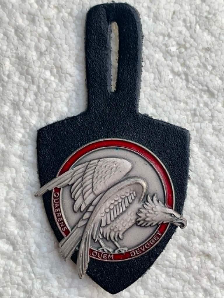 Borsthanger, De witte adelaar (Rode Cirkel) Luchtmacht, Verzamelen, Militaria | Algemeen, Ophalen of Verzenden, Luchtmacht, Embleem of Badge