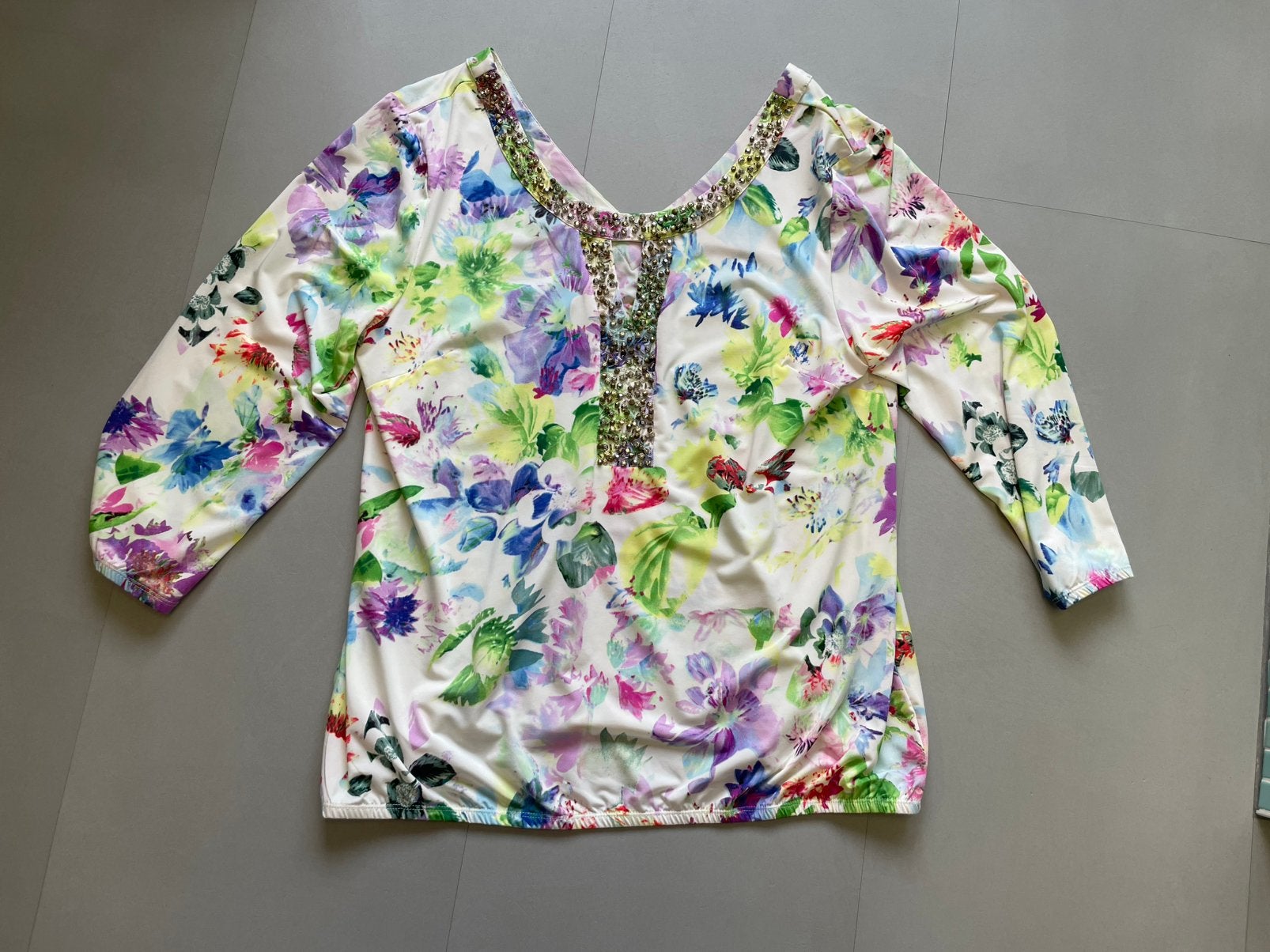 Feestelijke blouse K-Design XL, Ophalen of Verzenden, Zo goed als nieuw, Maat 42/44 (L)