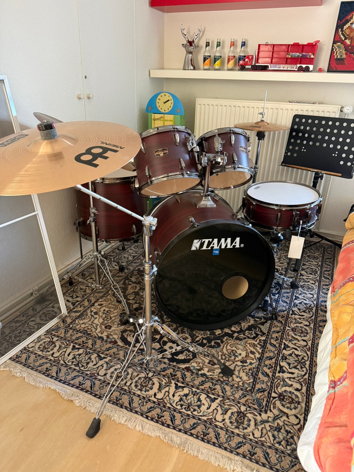 Tama Imperialstar drumstel compleet + Meinl bekkens, Muziek en Instrumenten, Ophalen, Zo goed als nieuw, Tama
