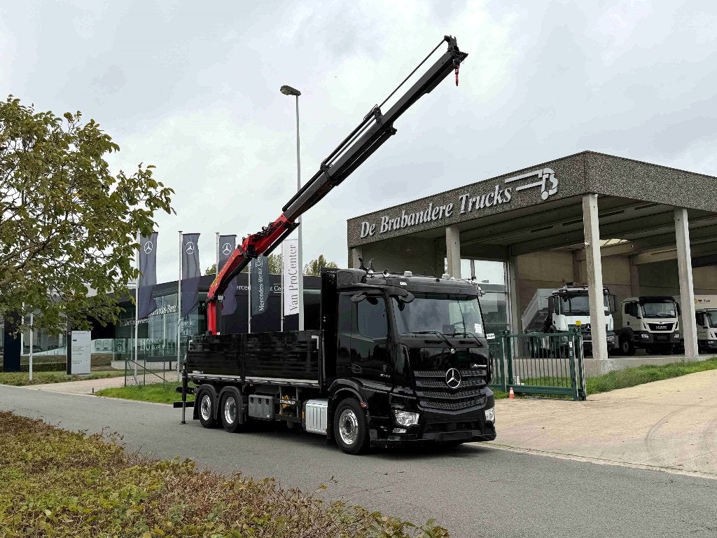 Mercedes Actros 2546 6x2/4 - 2020 - 178.800 km - Palfinger, Auto's, Automaat, Euro 6, Zwart, Mercedes-Benz