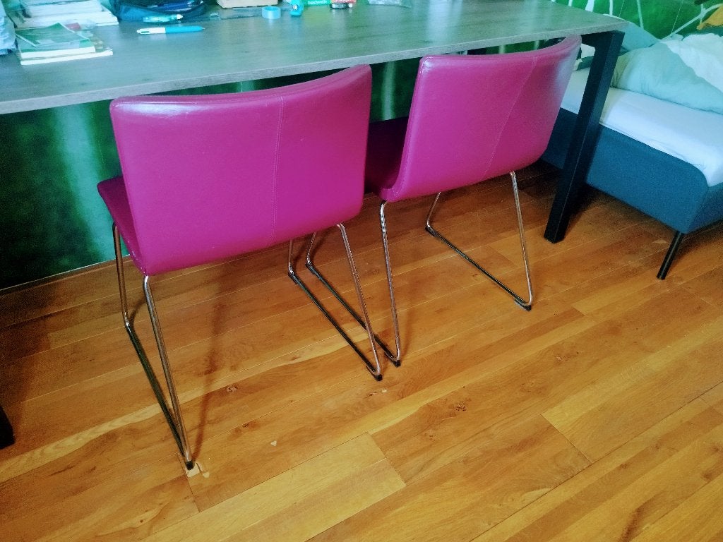 Chaises cuir Bernhardt, Maison & Meubles, Enlèvement, Utilisé, Cuir