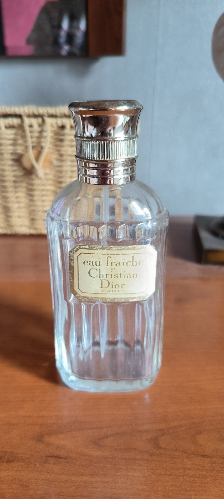 flacon ancien de collection eau fraîche de Christian Dior, Enlèvement ou Envoi, Utilisé, Bouteille de parfum