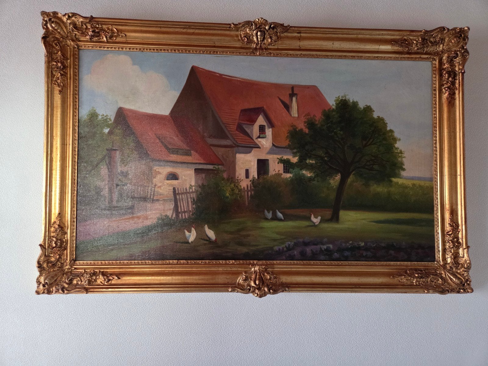 Boerderij op doek, Enlèvement, Toile