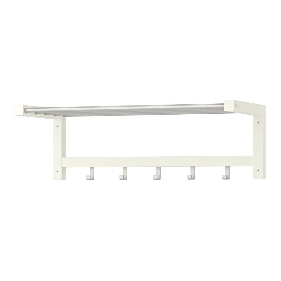 Ikea - TJUSIG - Kapstok (wit - 2 stuks), Huis en Inrichting, Woonaccessoires | Kapstokken, Ophalen, Zo goed als nieuw, Overige materialen