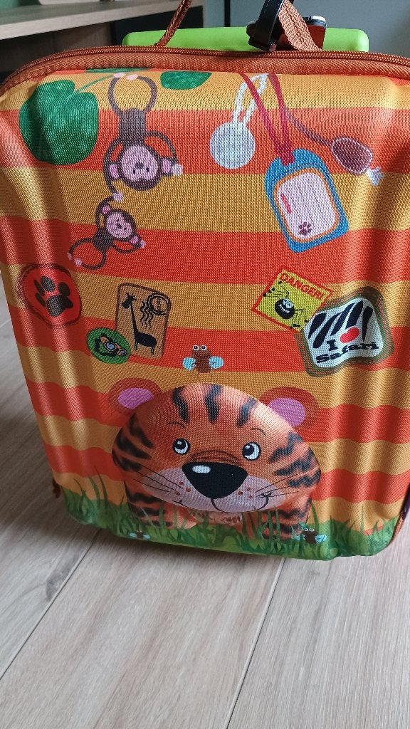 Kinderkoffer - trolley, Ophalen, Zo goed als nieuw, Wieltjes