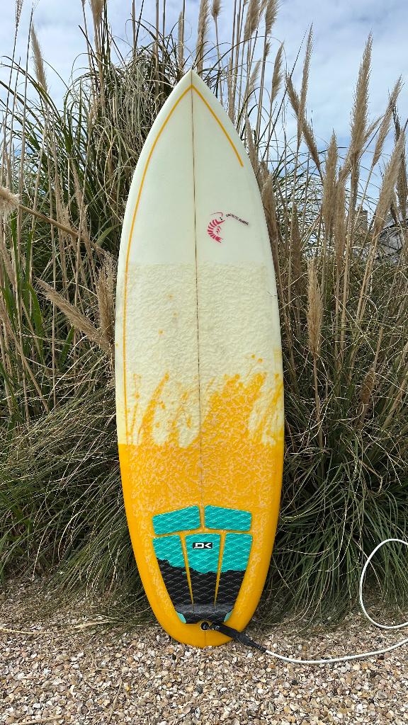 Crevette Boards Surfboard - Belgische shaper!, Sports nautiques & Bateaux, Planche à voile sur vague, Enlèvement, Utilisé, Autres types