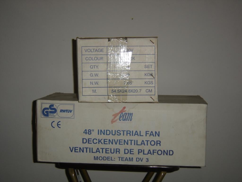 plafondventilator, Ophalen, Nieuw, Plafondventilator