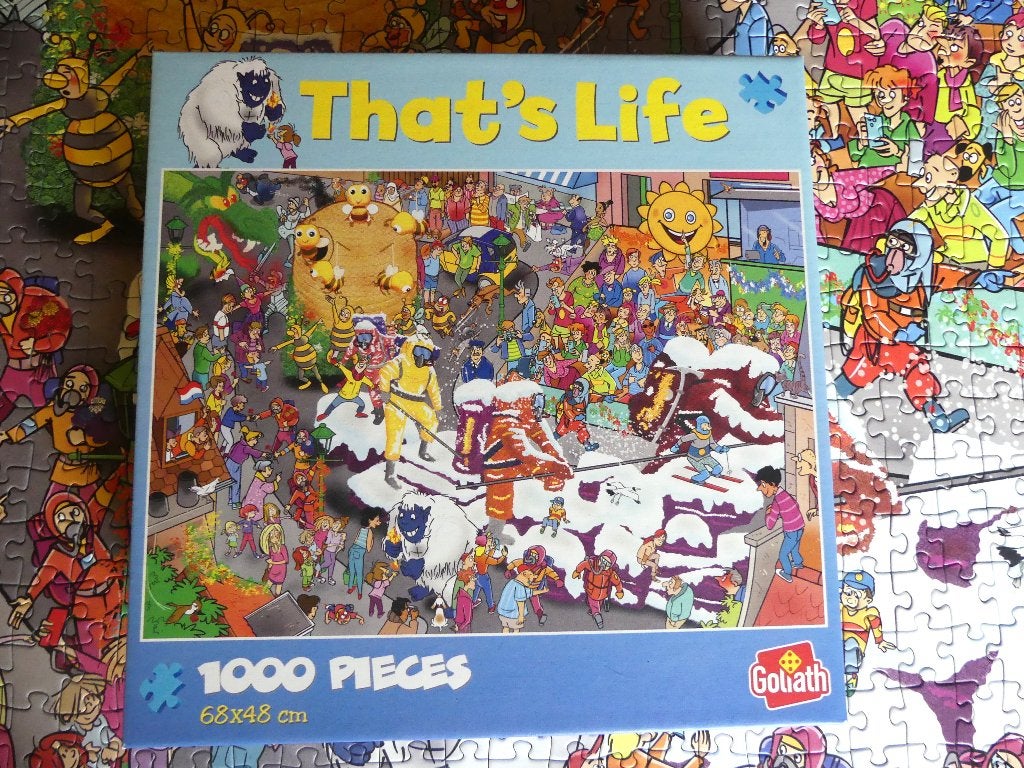 Puzzel Goliath That's Life - Bloemenparade - 1000 stukjes, Ophalen of Verzenden, 500 t/m 1500 stukjes, Zo goed als nieuw, Legpuzzel