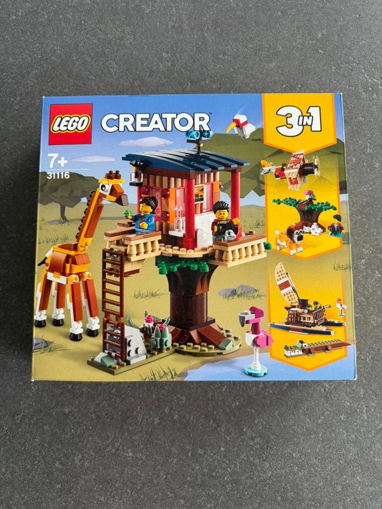 Lego Creator 3-in-1 Safari wilde dieren boomhuis 31116, Compleet, Lego, Ophalen of Verzenden, Zo goed als nieuw