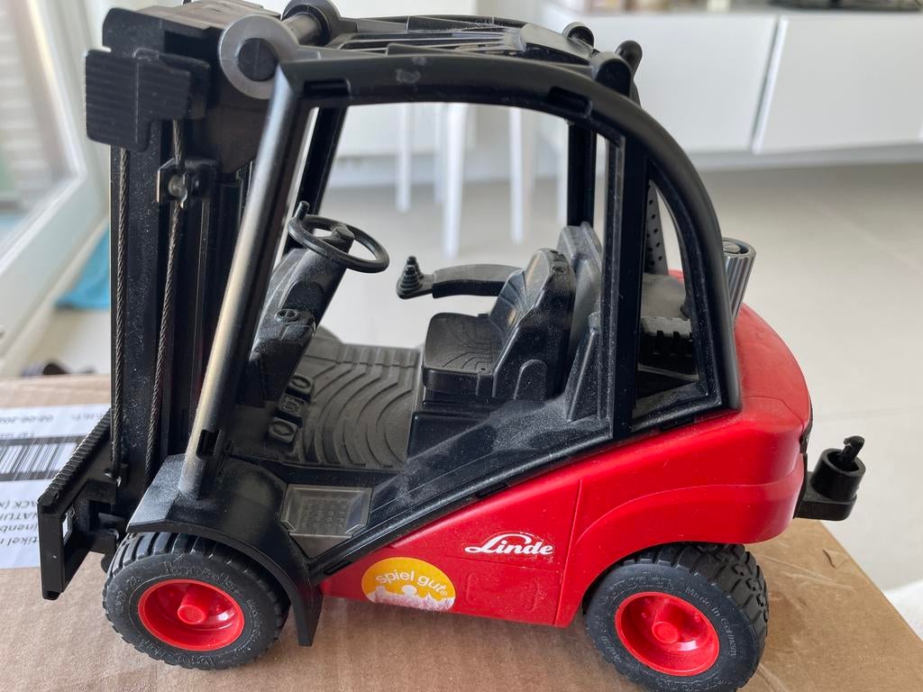 Bruder Heftruck Linde 3ton, Verzenden, Gebruikt