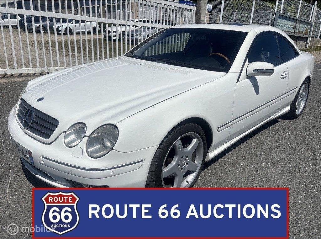 Mercedes-Benz CL 55 AMG | 2001 | Route 66 Auctions, Auto's, Zwart, Mercedes-Benz, Bedrijf, Handgeschakeld