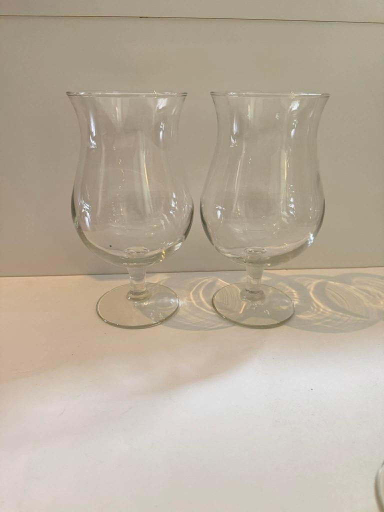 Set van 6 cocktailglazen op voet, Ophalen, Gebruikt, Overige typen