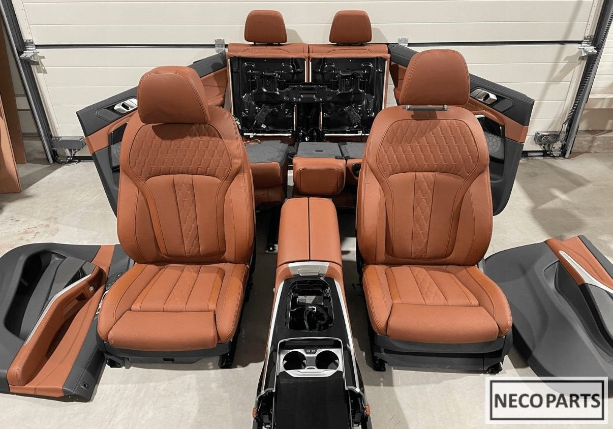 BMW X7 G07 LCI M-PAKKET 14KM INTERIEUR SET STOELEN VERWARMD, Auto-onderdelen, Gebruikt, -, -, Ophalen of Verzenden