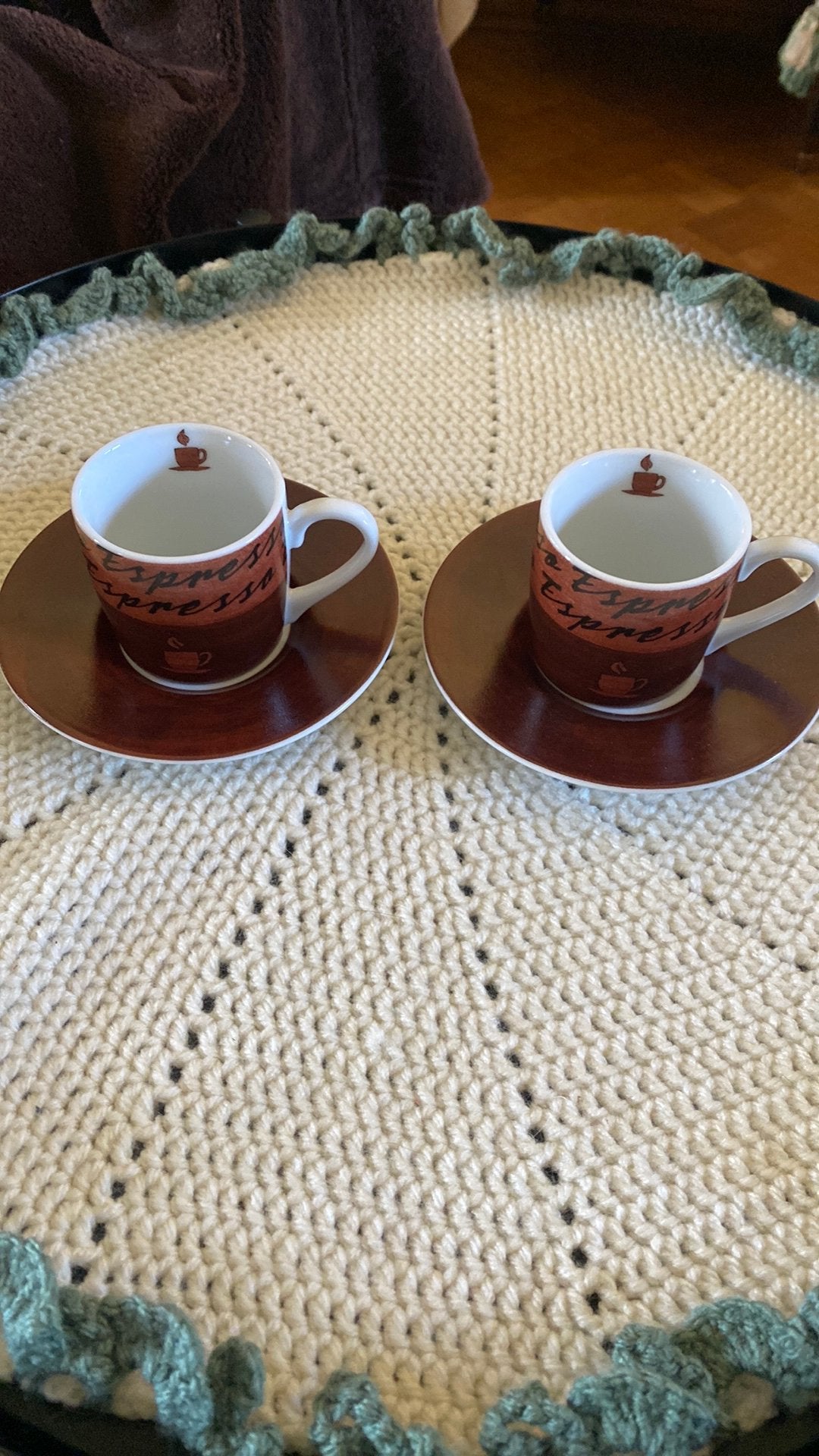 Mug à expresso, Service complet, Enlèvement ou Envoi, Comme neuf, Porcelaine