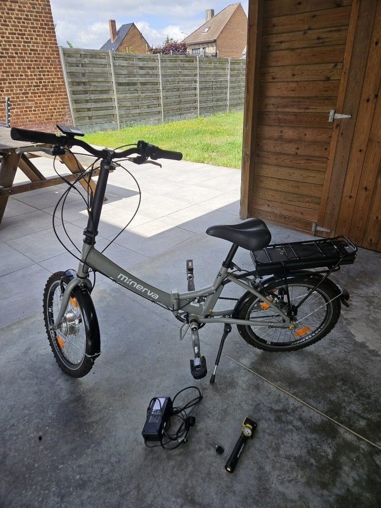 Elektrische plooifiets, Vélos & Vélomoteurs, Vélos | Vélos pliables, Enlèvement, Partiellement pliable
