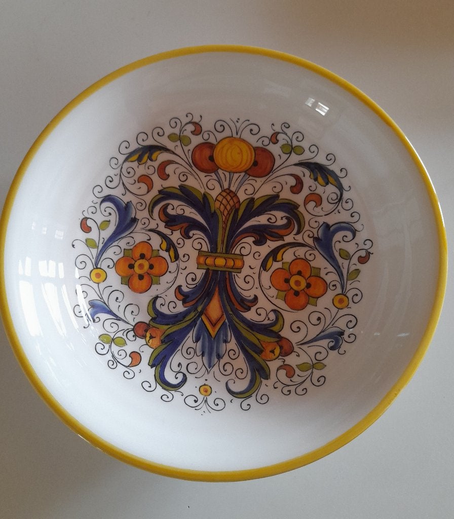 Pastabord met gele rand van Oil & Vinegar, Huis en Inrichting, Ophalen, Overige merken, Keramiek, Nieuw