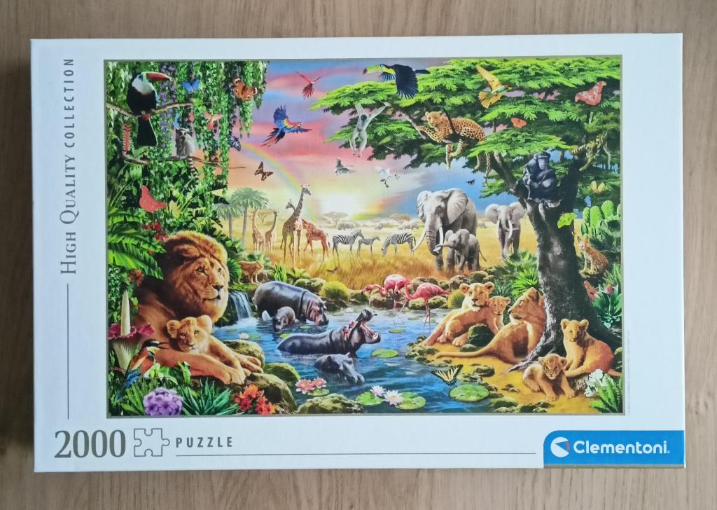 Un Puzzle 2000 pièces - La jungle, Envoi, Plus de 1 500 pièces, Comme neuf, Puzzle