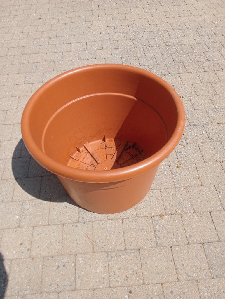 plantenpot, Ophalen, Kunststof, 40 cm of meer, Rond