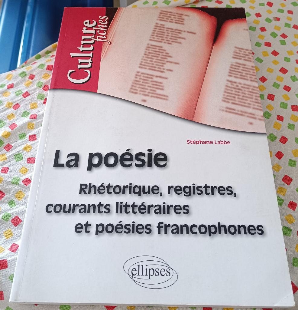 La Poésie, rhétorique, registres, courants littéraires..., Enlèvement ou Envoi, Utilisé, Stéphane Labbe, Reste du monde
