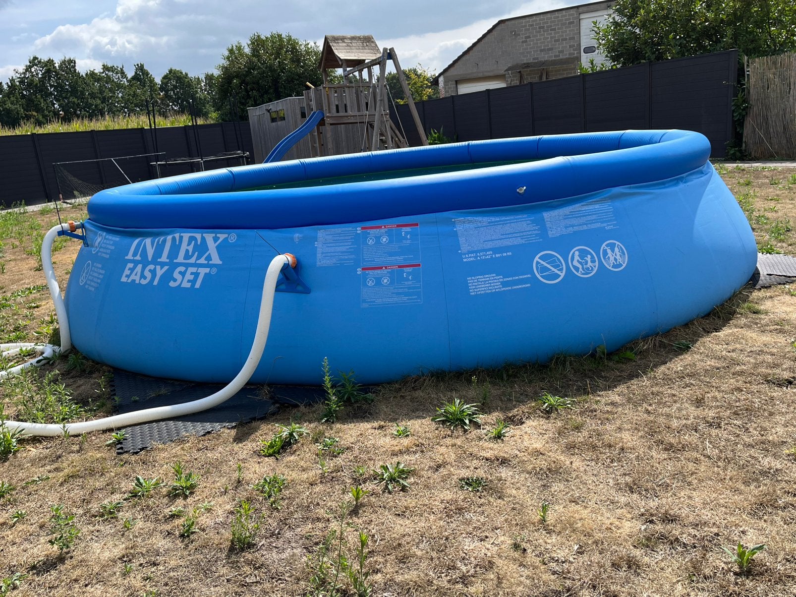Gratis Intex zwembad, Tuin en Terras, Zwembaden, Ophalen, Gebruikt, 80 tot 120 cm, Rond