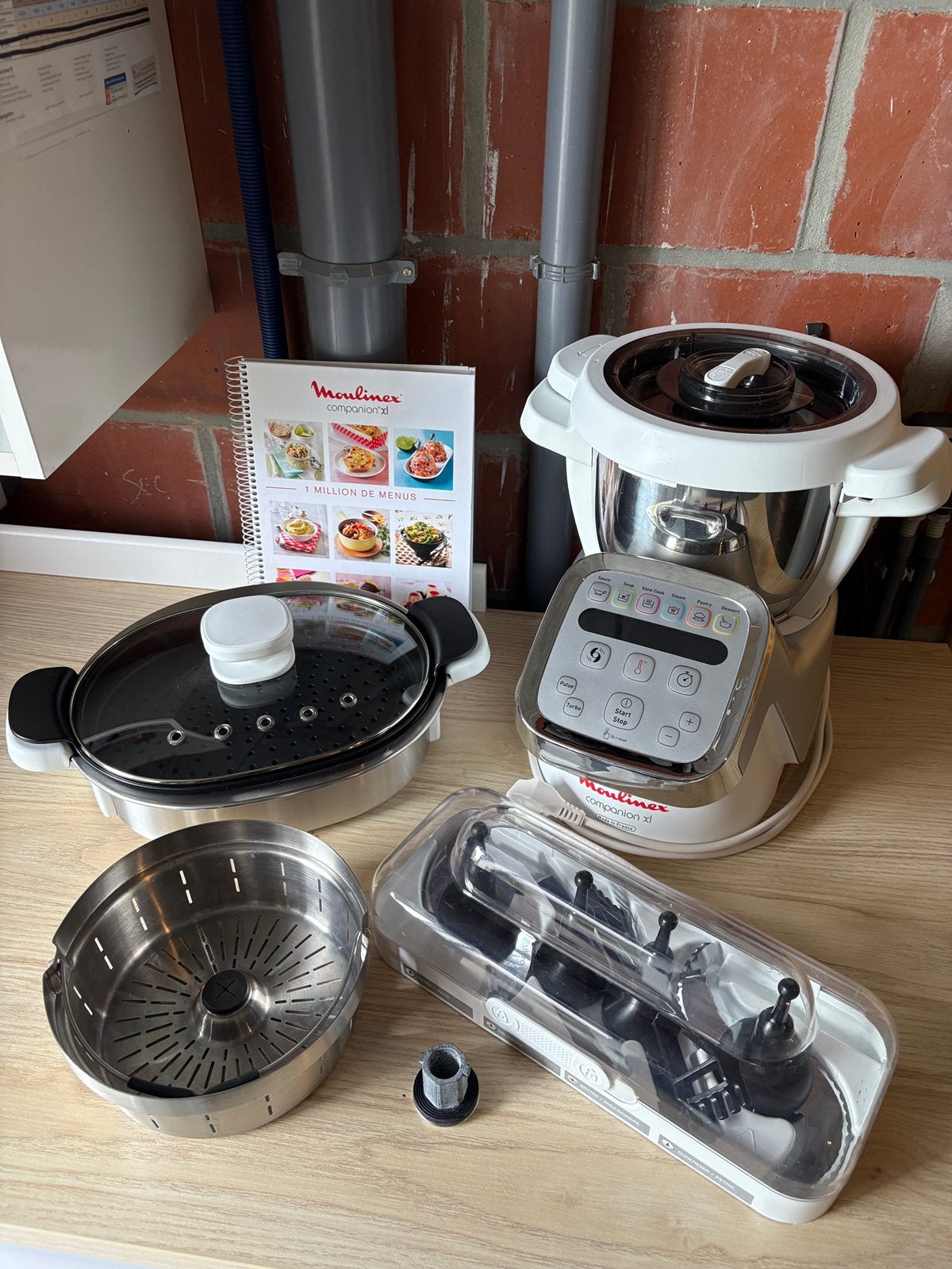 Robot de cuisine Moulinex Companion XL ‍ + cuiseur vapeur, Electroménager, Enlèvement, Utilisé
