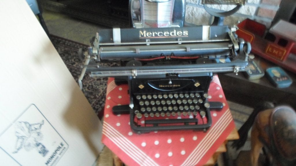 Mercedes schrijfmachine, Antiek en Kunst, Ophalen