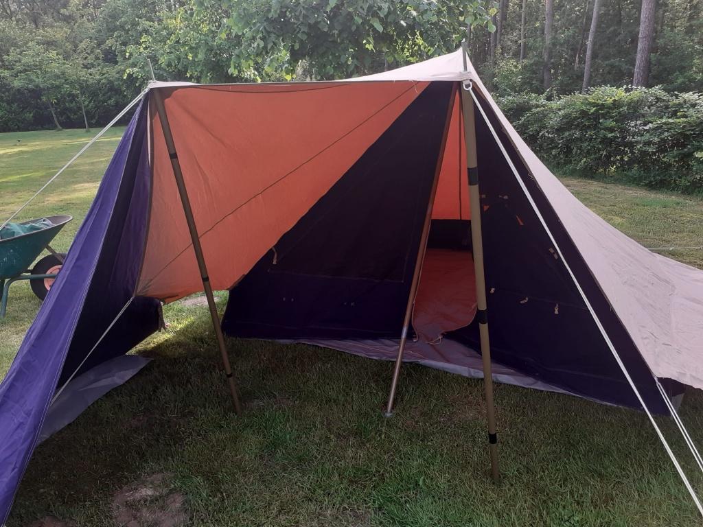 Kampeertent 2 personen, Caravans en Kamperen, Tenten, Ophalen, Zo goed als nieuw, Tot en met 2