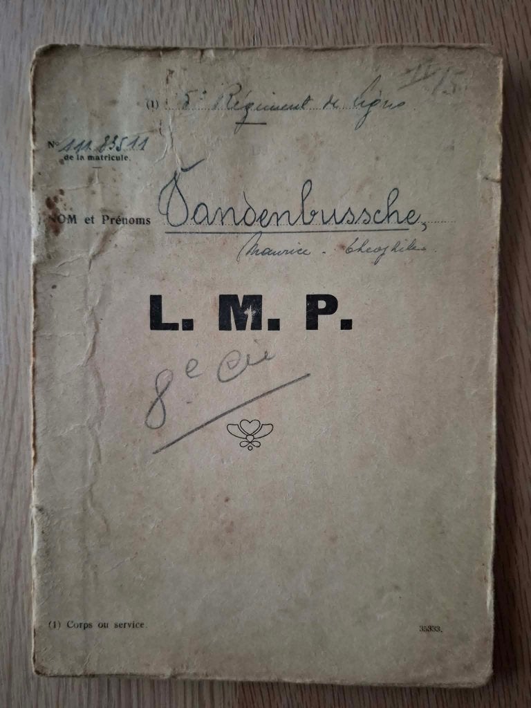 Livret Matricule Punitions 11 Linie 5 Linie ABBL mei 40 (2), Verzamelen, Verzenden, Landmacht, Foto of Poster