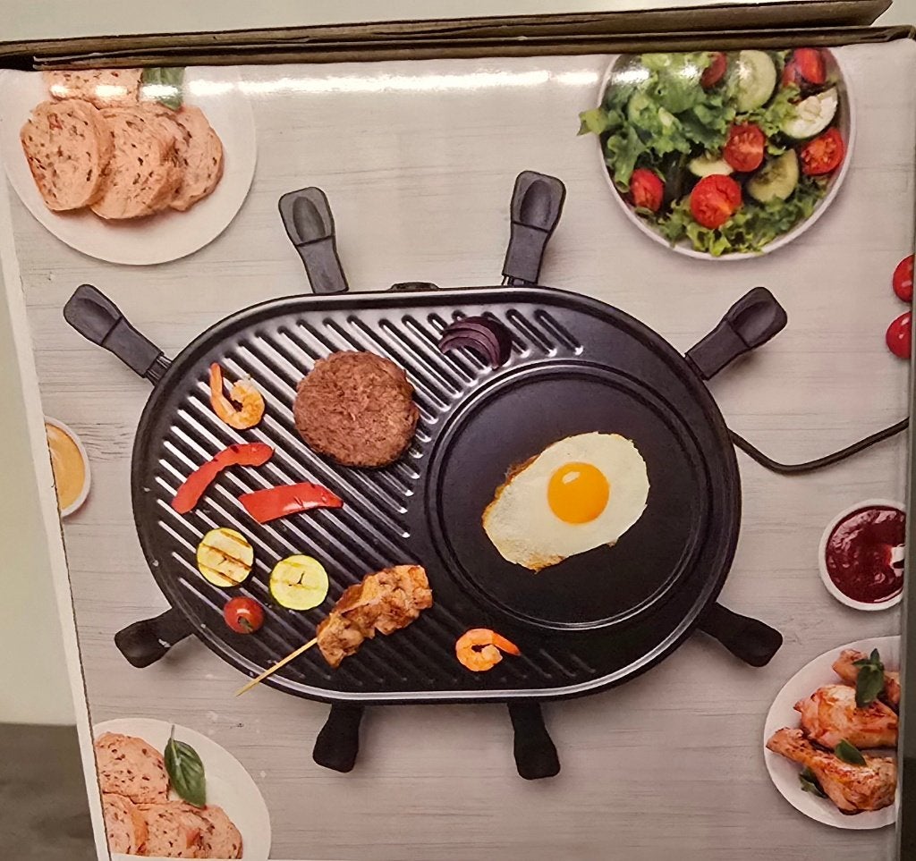 Gourmet grill en raclette, Ophalen, Nieuw, 4 t/m 7 personen