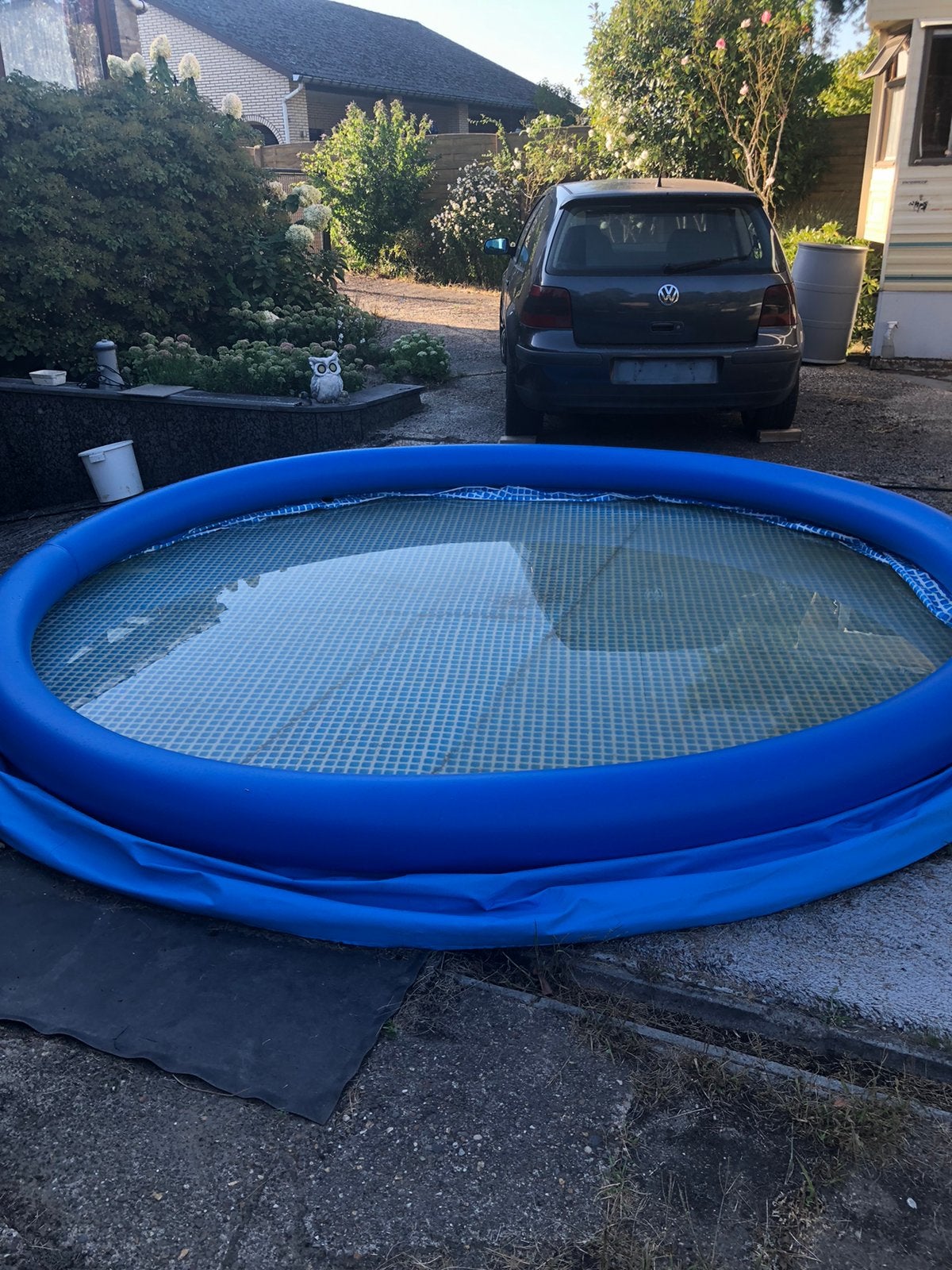 intex easy set zwembad, Tuin en Terras, Zwembaden, Zo goed als nieuw, Opblaaszwembad, 80 tot 120 cm, 200 tot 400 cm, 300 cm of meer