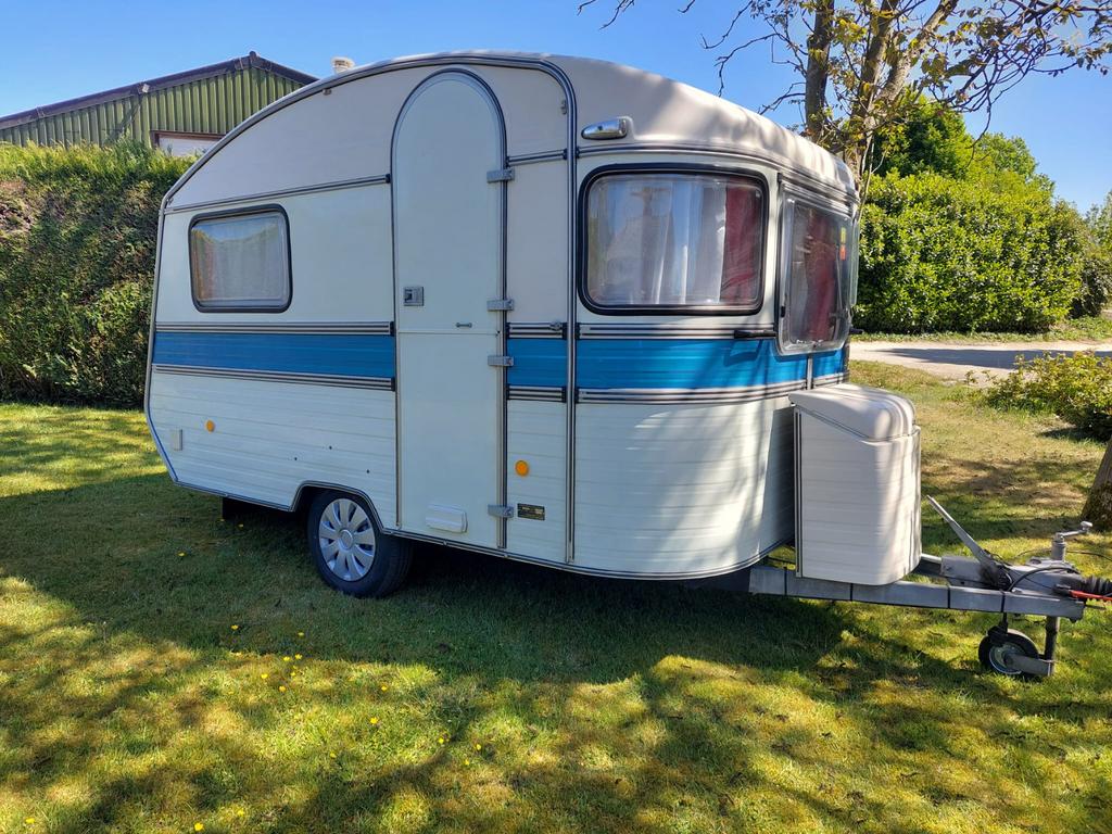 Prachtige Vintage Constructam Condor 4 (1978), Caravans en Kamperen, Caravans, Particulier, Ophalen