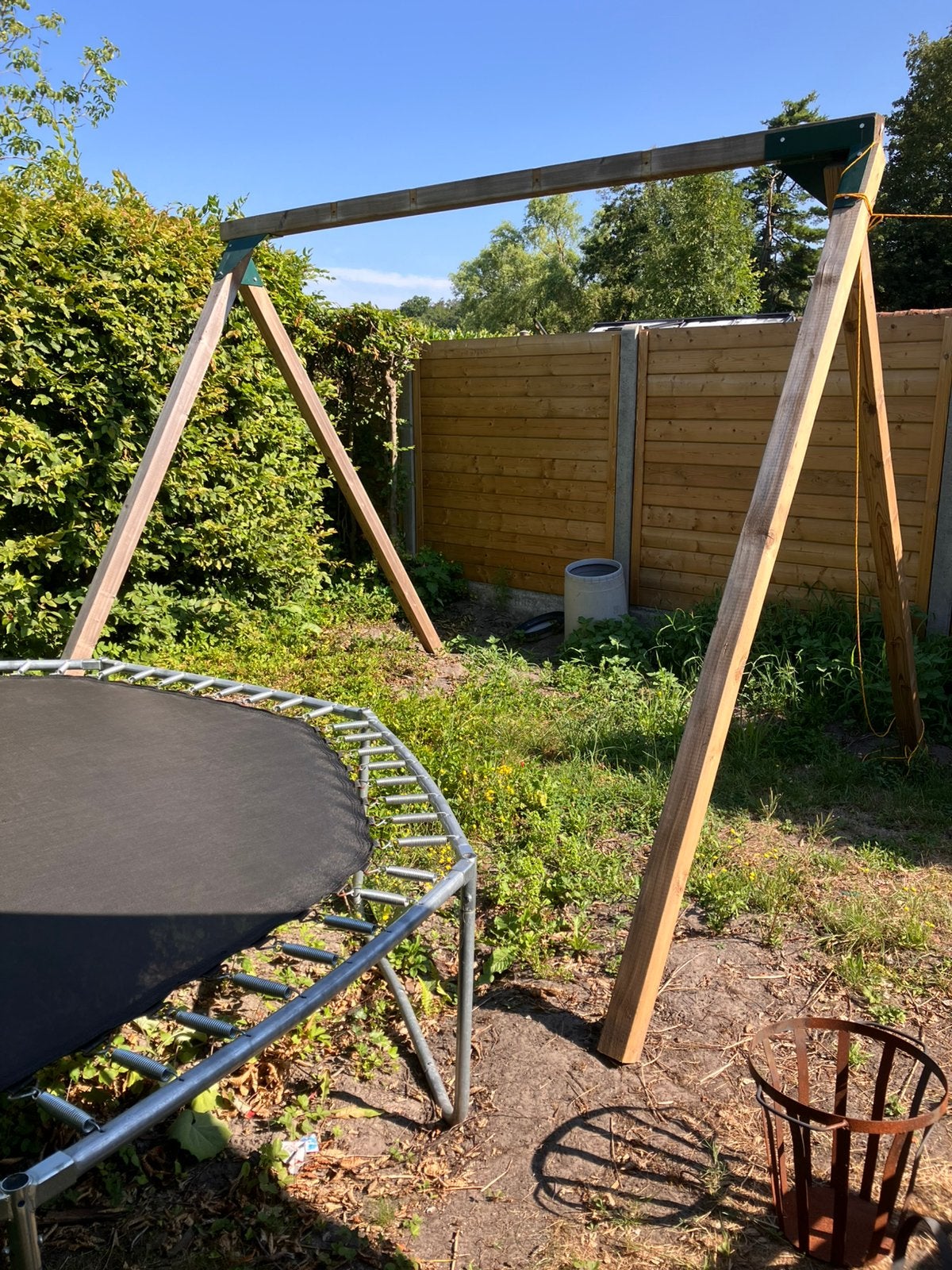 Schommel - 2 zitjes - ringen - touwladder, Ophalen, Zo goed als nieuw
