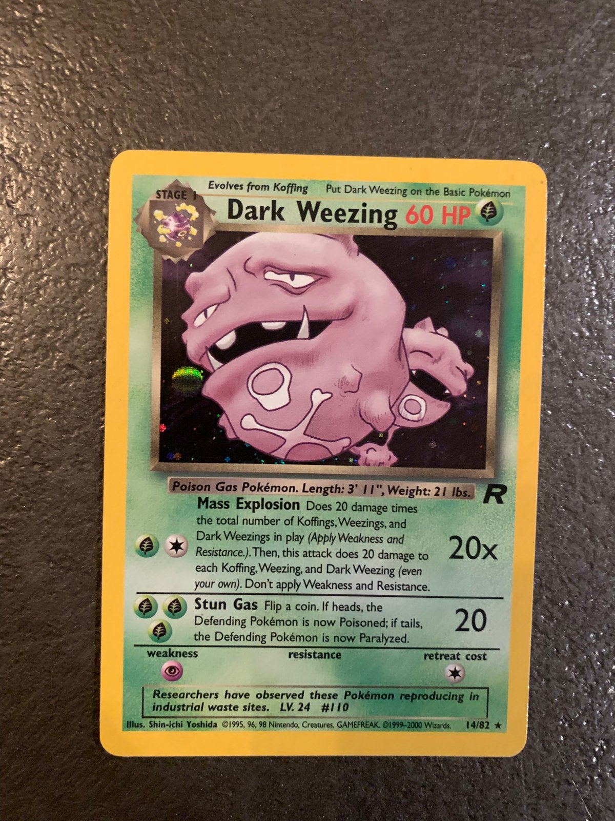 Dark weezing holo, Hobby & Loisirs créatifs, Enlèvement ou Envoi, Comme neuf
