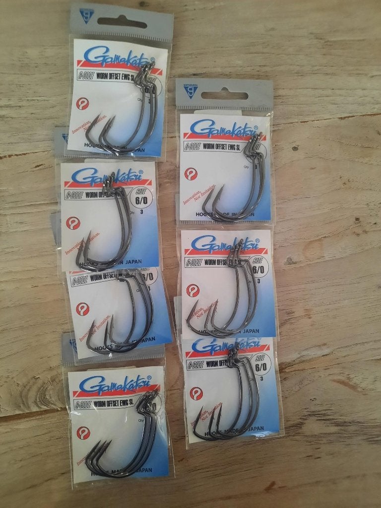 Gamakatsu worm offset ewg sl, Watersport en Boten, Ophalen of Verzenden, Nieuw, Haak
