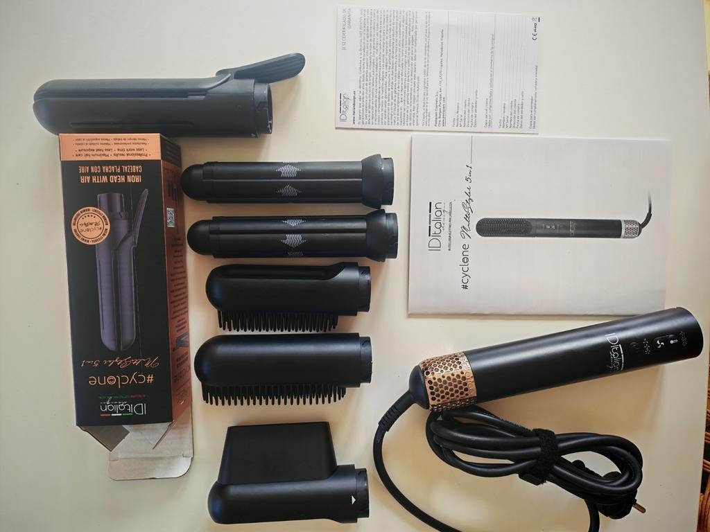 sèche cheveux/boucleur/lisseur:Airwrap ID Italian + lisseur, Handtassen en Accessoires, Uiterlijk | Haarverzorging, Nieuw, Haardroger