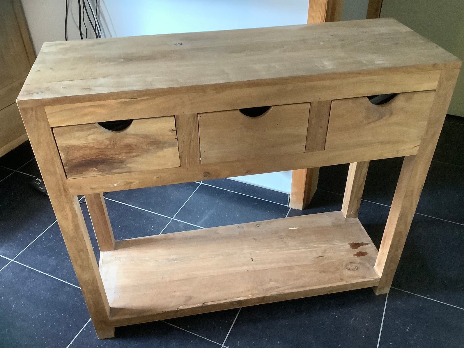 Sidetables in teak hout, Ophalen, Zo goed als nieuw