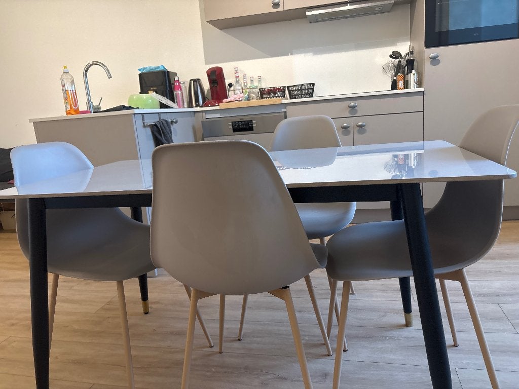 table, Maison & Meubles, Tables | Tables à manger, Enlèvement, Comme neuf, Verre