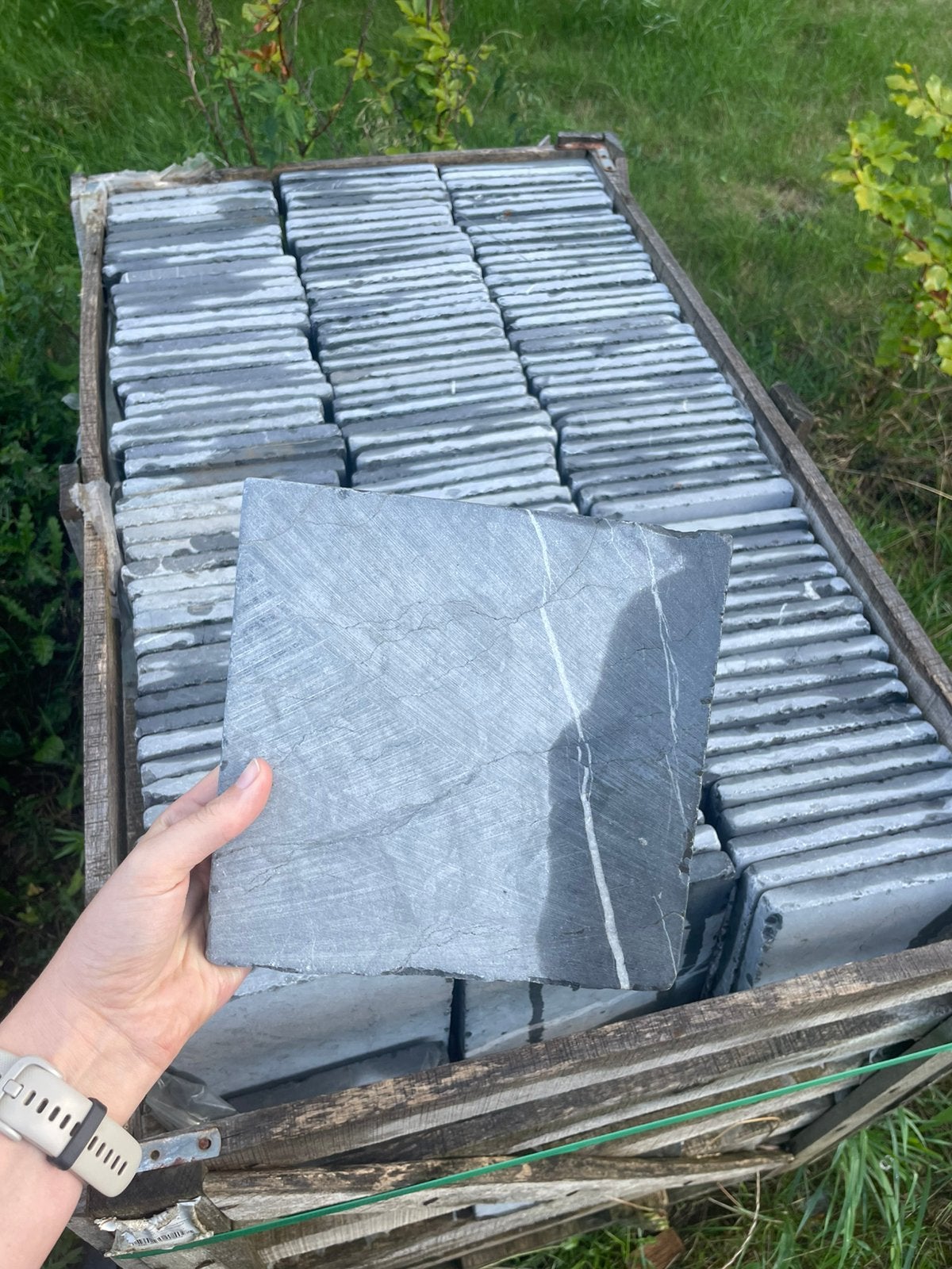 1,5 pallet natuursteen Impermo, Ophalen, Zo goed als nieuw