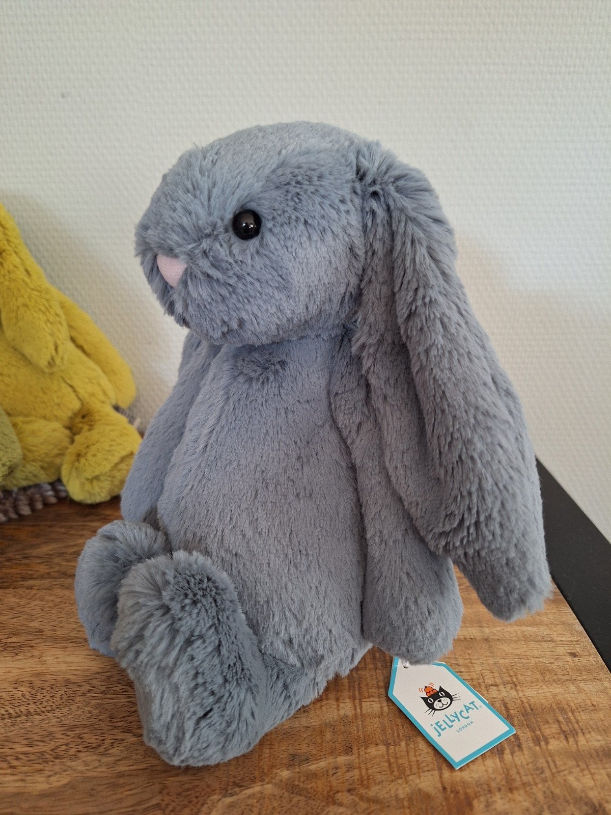 jellycat dusky blue bunny medium, Kinderen en Baby's, Ophalen of Verzenden, Met label, Jellycat