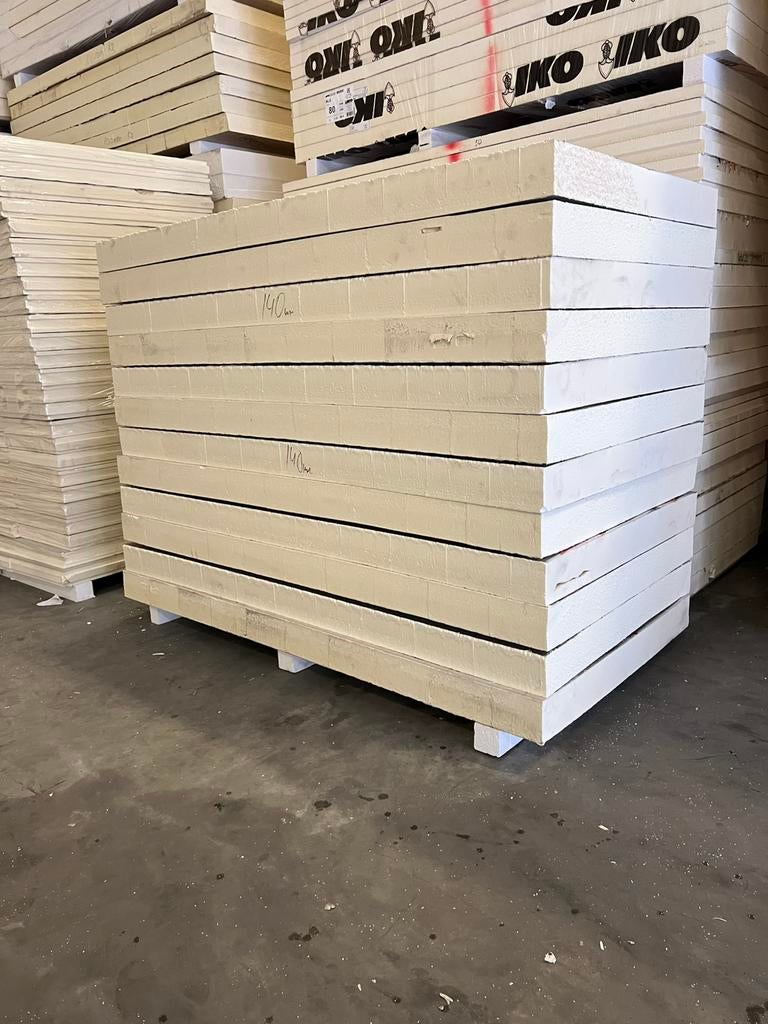 Isolatieplaten pir aluminium 140mm Betreft B/C keus, Doe-het-zelf en Bouw, Dakisolatie, Nieuw, Ophalen of Verzenden, Hardschuim (Pir)