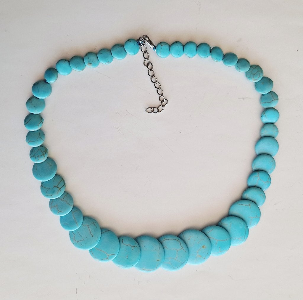 Vintage schitterend natuursteen ketting, Handtassen en Accessoires, Antieke sieraden, Verzenden, Ketting