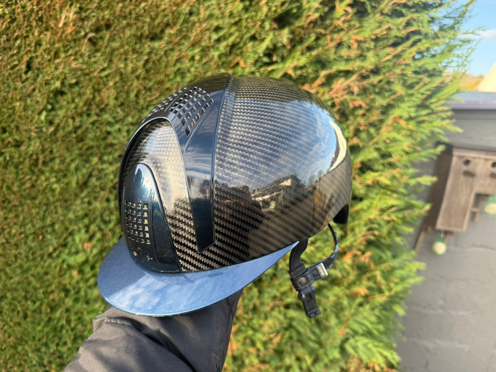 Kep italia e-light carton cap paardrijhelm, Dieren en Toebehoren, Ophalen of Verzenden, Zo goed als nieuw, L, Kep Italia