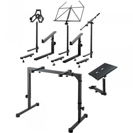 Onderstel K&M voor piano/keyboard met alle toebehoren, Muziek en Instrumenten, Ophalen, Gebruikt, Instrumentstandaard