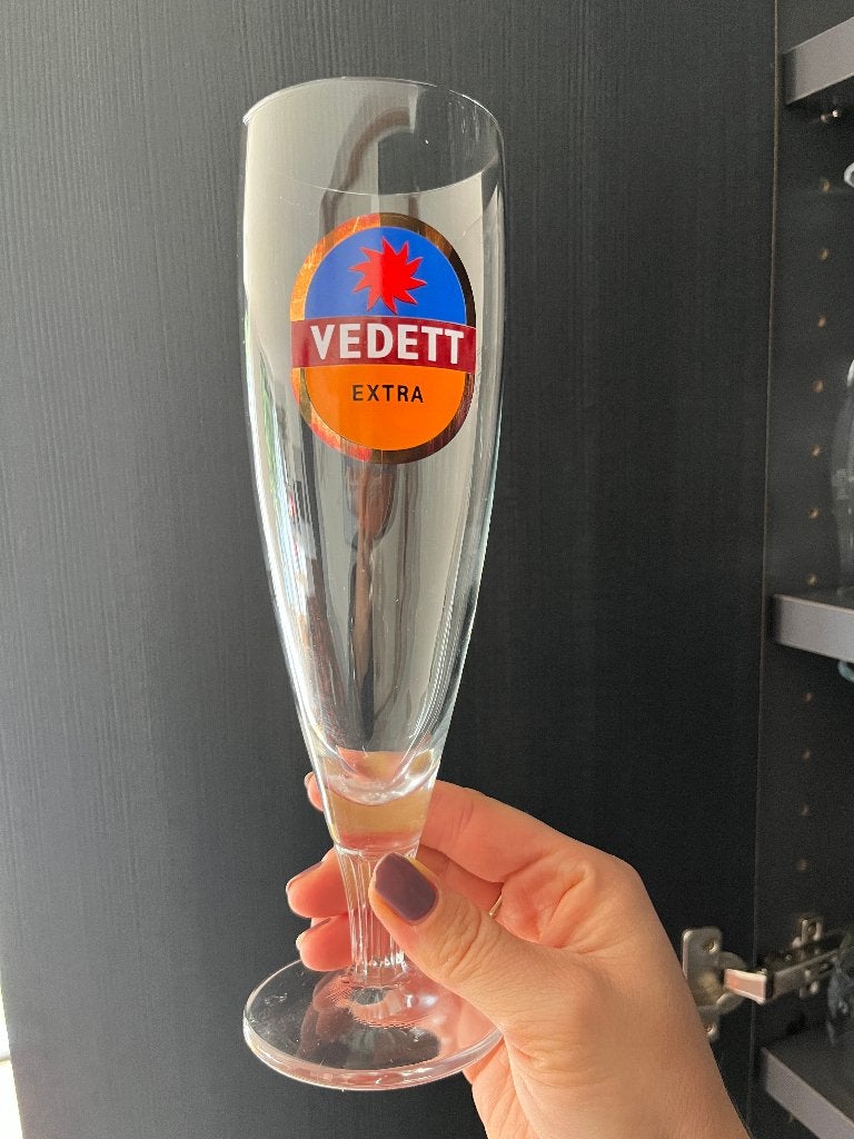 Vedett bierglazen x4 0,33l, Verzamelen, Ophalen of Verzenden, Nieuw, Bierglas