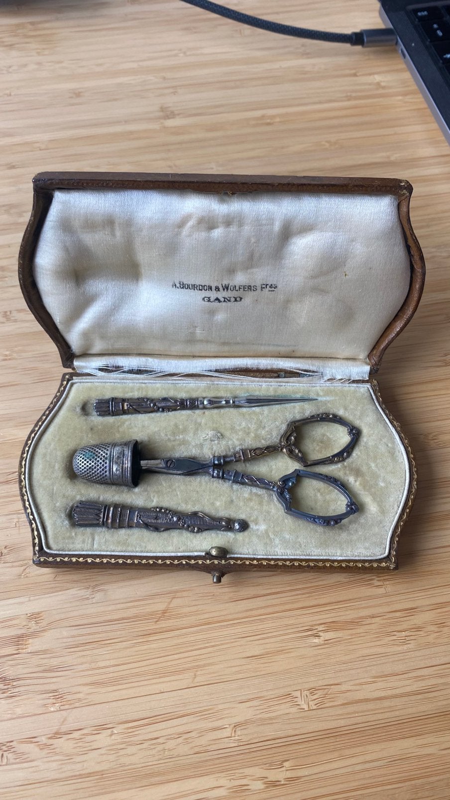 Set zilver uit 1920/1930, Antiek en Kunst, Ophalen, Zilver