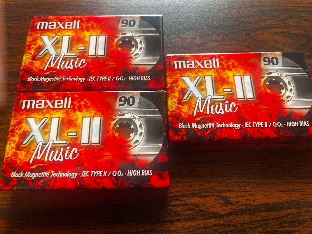 Gesealde cassette maxell 90 xl ll iec type ll cro2 high bias, Enlèvement, Neuf, dans son emballage, 2 à 25 cassettes audio, Vierge
