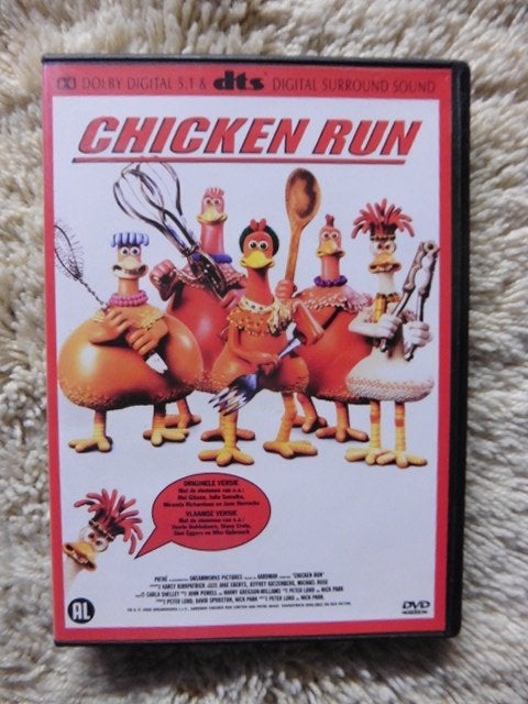 Chicken Run (2000) dvd (Vlaamse Versie!) Zeldzaam, Cd's en Dvd's, Amerikaans, Nederlands, Ophalen of Verzenden, Zo goed als nieuw